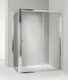 box doccia angolare anta fissa porta scorrevole 100x140 cm trasparente