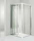 box doccia angolare anta fissa porta soffietto 70x60 cm trasparente