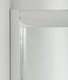 box doccia 3 lati porta scorrevole 80x105x80 cm trasparente