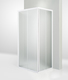 box doccia 3 lati porta scorrevole 70x80x70 cm opaco bianco
