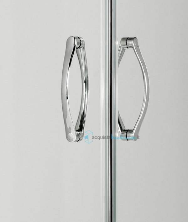 box doccia angolare porta scorrevole 60x80 cm trasparente serie n