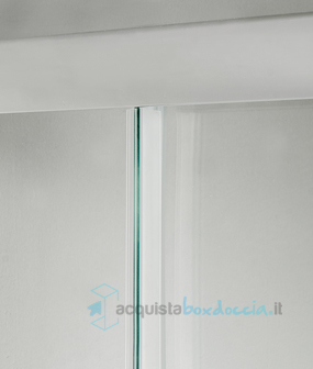 box doccia angolare porta scorrevole 110x110 cm trasparente serie n