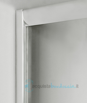 box doccia angolare porta scorrevole 70x95 cm trasparente serie n