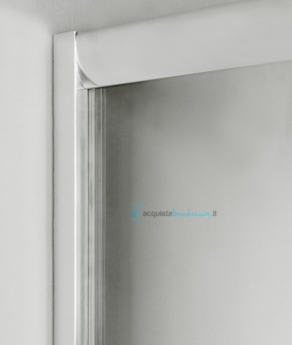 box doccia angolare porta scorrevole 80x120 cm trasparente serie n