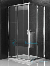 cabina box doccia angolare porta scorrevole 70x90 cm opaco 6 mm serie x