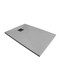 piatto doccia 70x130 cm  altezza 3 cm in resina ultrasottile senza bordo colore grigio/grey serie wall