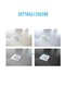 piatto doccia 70x120 cm  altezza 3 cm in resina ultrasottile senza bordo colore bianco/white serie wall