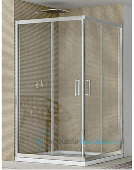 box doccia angolare porta scorrevole 70x120 cm trasparente altezza 190 cm serie f