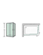 box doccia angolare porta scorrevole 70x100 cm trasparente altezza 190 cm serie f