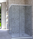 box doccia angolare porta scorrevole 65x120 cm opaco