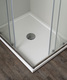 box doccia angolare porta scorrevole 70x70 cm trasparente