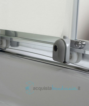 box doccia angolare porta scorrevole 70x110 cm trasparente