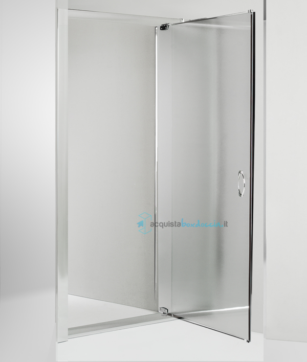 porta doccia battente 75 cm opaco