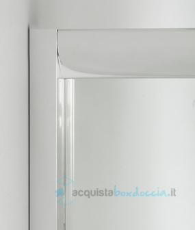 box doccia angolare porta scorrevole 95x65 cm trasparente altezza 180 cm
