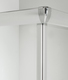 box doccia angolare porta scorrevole 65x65 cm trasparente altezza 180 cm