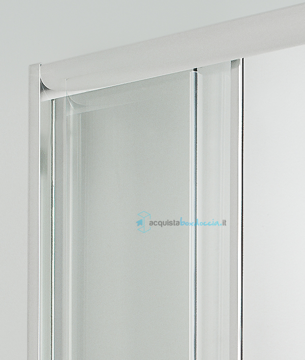 box doccia angolare porta scorrevole 75x75 cm trasparente altezza 180 cm