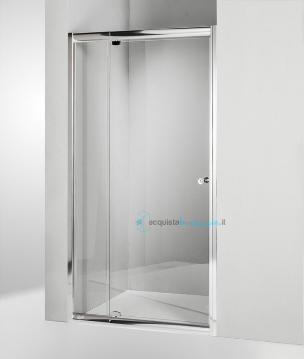 porta doccia battente 85 cm trasparente