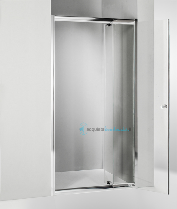 porta doccia battente 80 cm trasparente