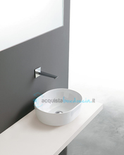 lavabo d'appoggio in ceramica bianco 45x35 mod. cover