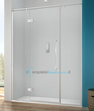 porta doccia 100 cm battente trasparente serie b2f sofist b2f megius