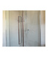 box doccia angolare 75x100 cm anta fissa porta battente trasparente serie sofist b1f megius 