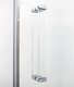 box doccia angolare 80x75 cm porta battente trasparente serie prisma 2.0 p6a2 megius 