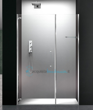 porta doccia battente 120 cm cristallo trasparente serie prisma 1.0 p6pbm megius