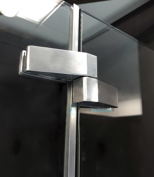 porta doccia battente 120 cm cristallo trasparente serie prisma 1.0 p8pbm megius