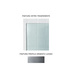 box doccia angolare 70x90 cm porta battente trasparente serie prisma 1.0 p6a1 megius 
