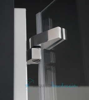 porta doccia battente 80 cm trasparente serie prisma 2.0 r6b1m megius 