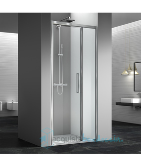 porta doccia battente 90 cm trasparente serie live top pvf megius