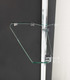 box doccia angolare 80x80 cm anta fissa porta battente trasparente serie prisma 1.0 p6pfmo megius 