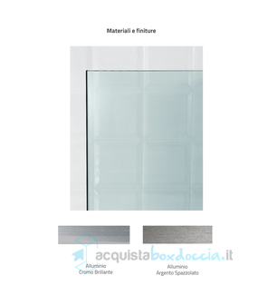 porta doccia saloon 65 cm trasparente serie live top sal megius
