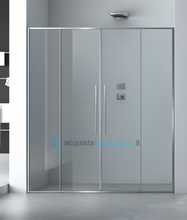 porta doccia scorrevole 140 cm trasparente zen p2s megius