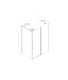 box doccia angolare 70x140 cm apertura scorrevole trasparente serie zen p1s megius