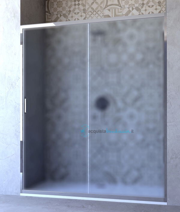 porta doccia scorrevole 105 cm opaco serie s