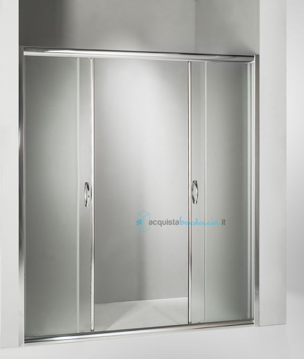 porta doccia scorrevole 185 cm opaco serie n