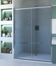 porta doccia scorrevole 150 cm opaco serie n