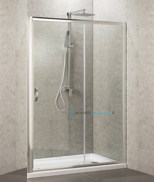 porta doccia scorrevole 140 cm opaco serie n