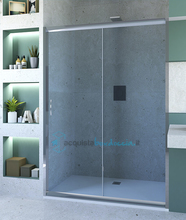 porta doccia scorrevole 125 cm trasparente serie n