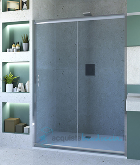 porta doccia scorrevole 110 cm trasparente serie n