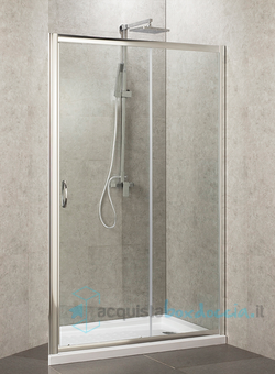 porta doccia scorrevole 100 cm trasparente serie n