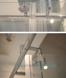 porta doccia battente 110 cm trasparente serie solodocciaevo sapb1110  megius 