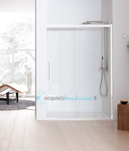 porta doccia scorrevole 100 cm trasparente serie solodocciaevo sap1s  megius 