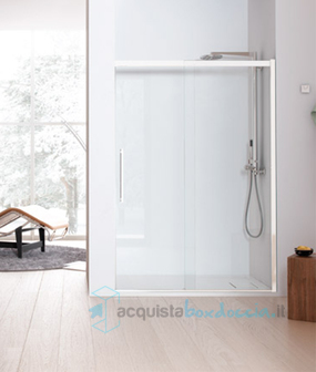 porta doccia scorrevole 190 cm trasparente serie solodocciaevo sap1s  megius 