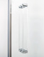box doccia 3 lati 70x70x100 cm con anta fissa angolo battente trasparente serie prisma 1.0 p6a1 megius 
