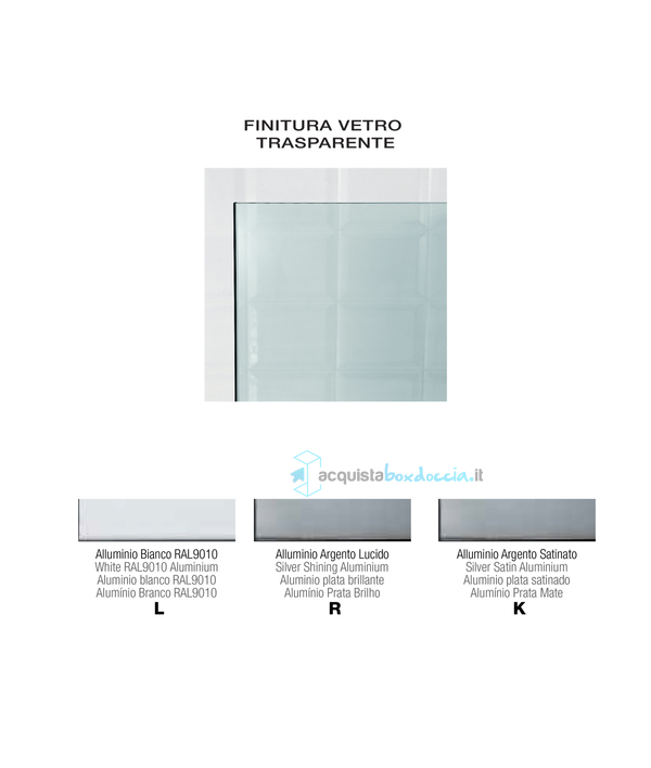 porta doccia saloon 100 cm trasparente serie web 1.0 sal  megius 