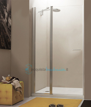 porta doccia battente 110 cm trasparente serie web 1.1 b1f  megius 