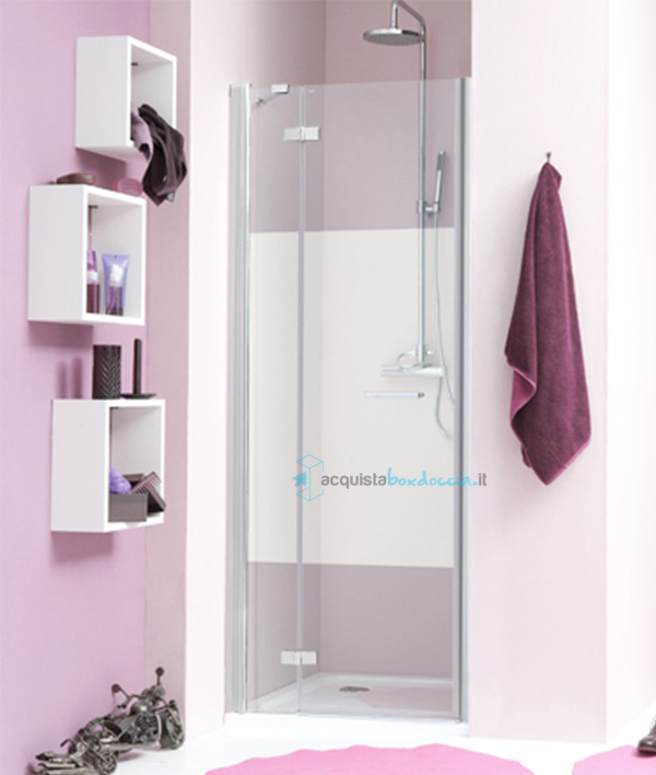 porta doccia battente 110 cm trasparente serie web 2.0 b1f megius 