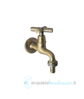 rubinetto con portagomma bronzo - vk design